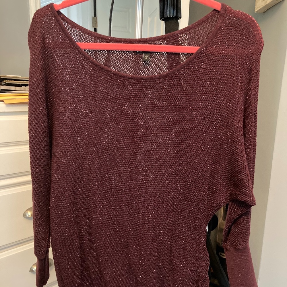 Purple express sweater